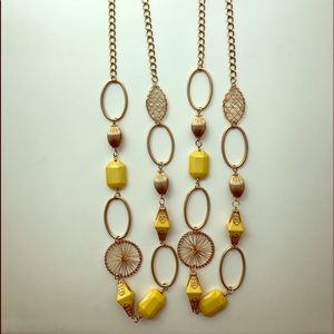 Gold charm necklace